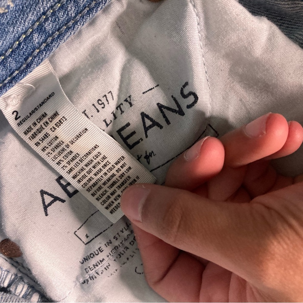 American eagle low bootcut jeans .